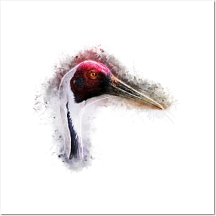 White-Naped Crane Posters and Art